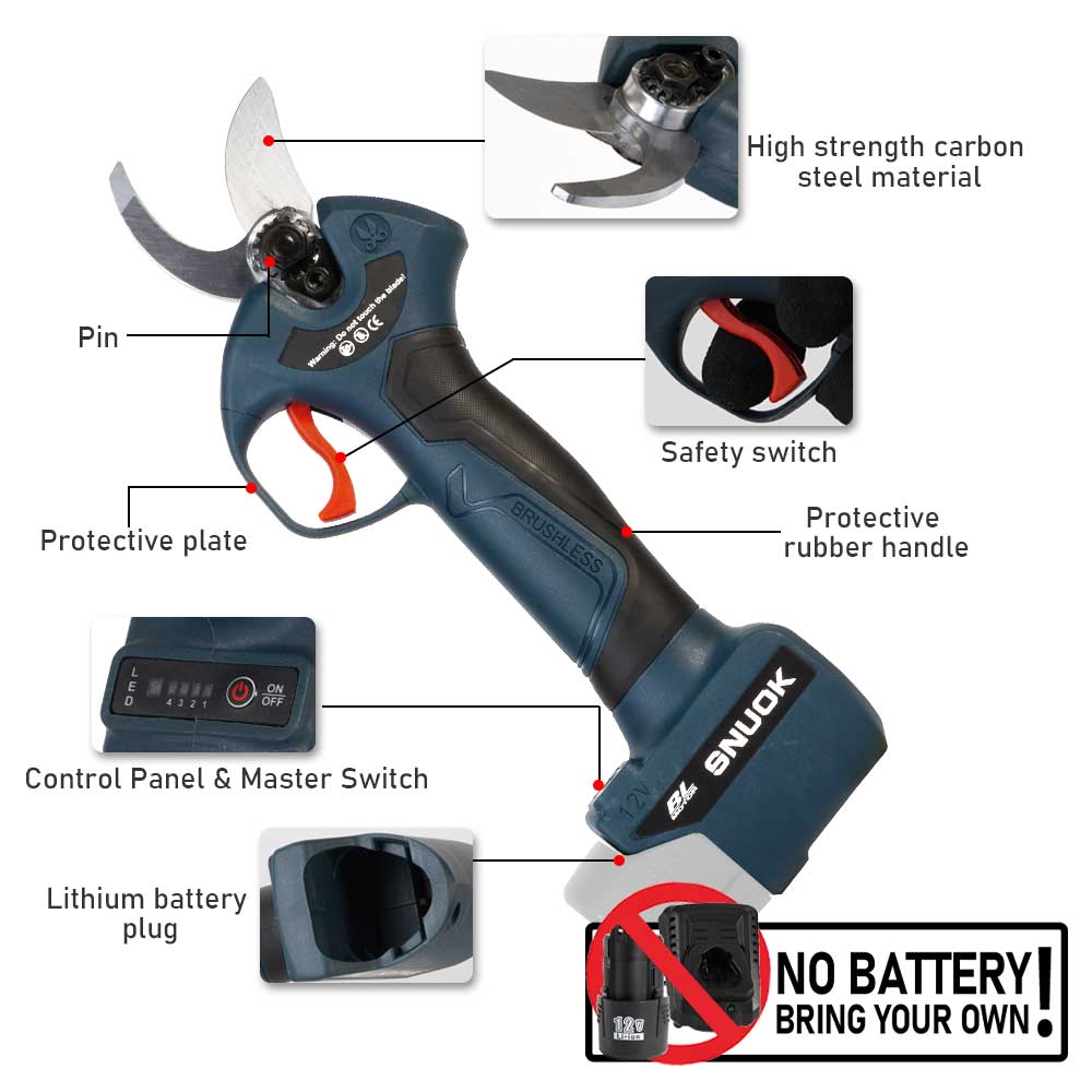 SNUOK Cisailles électriques sa - Bonsai Garden Tools avis et prix